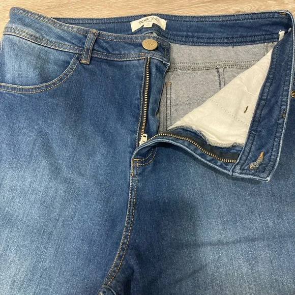 Top One Wide-Leg Denim Jeans Size 12 Plus - Picture 6 of 9